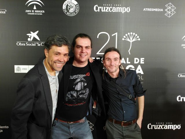 Junto a Jesus Soria de MMS Distribución de Cortometrajes.